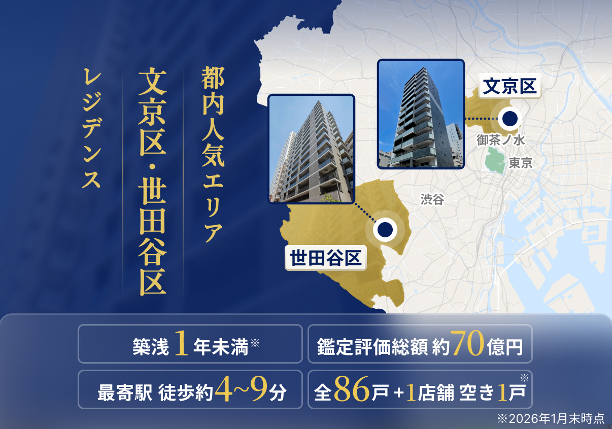 三井物産グループのデジタル証券 ～文京区・世田谷区レジデンス～ （譲渡制限付）