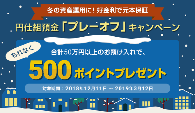 円仕組預金 プレーオフ キャンペーン Neobank 住信sbiネット銀行