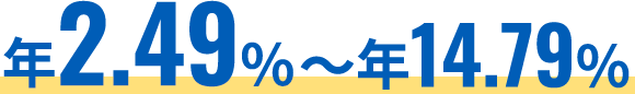 年2.49%~年14.79%